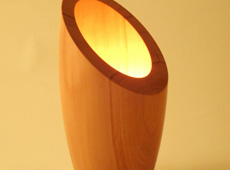 Bucket lamp + other woodturning projects